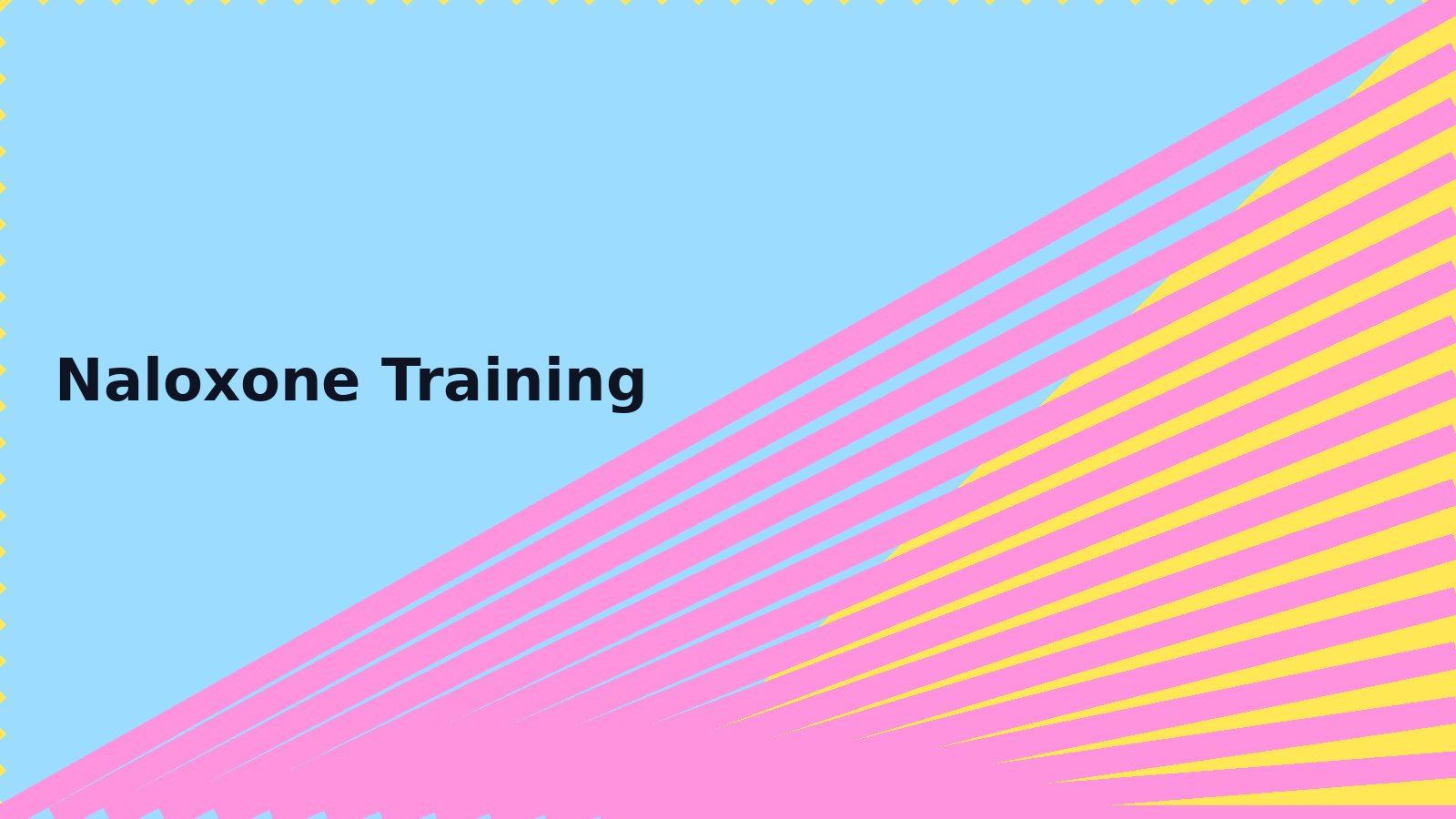 Community naloxone training